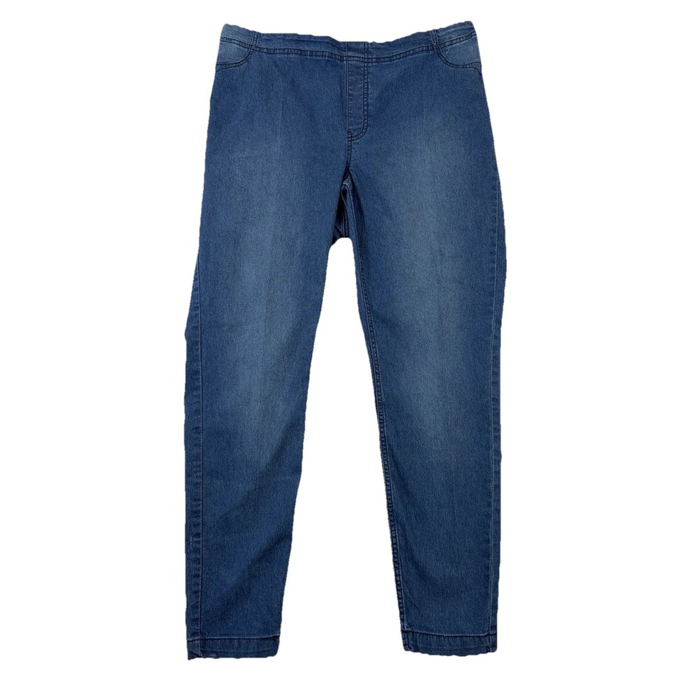 Simply Emma Women's Jeans Size 16W Dark Wash‎ Stretchy Blue Denim